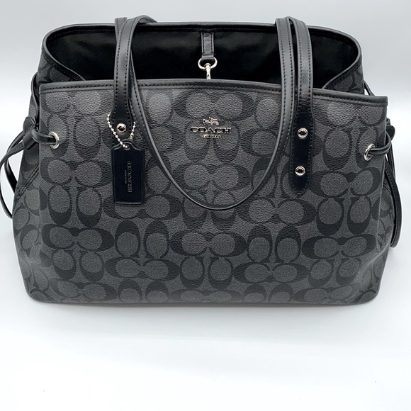 Coach Handbags - Coach Drawstring Carryall In Signature Canvas